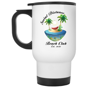 SDBC White Travel Mug