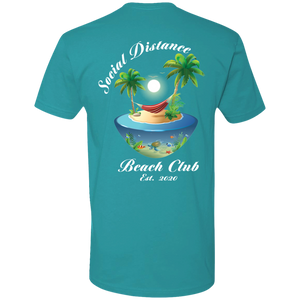 Social Distance Beach Club T-Shirt (white letters)