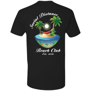 Social Distance Beach Club T-Shirt (white letters)