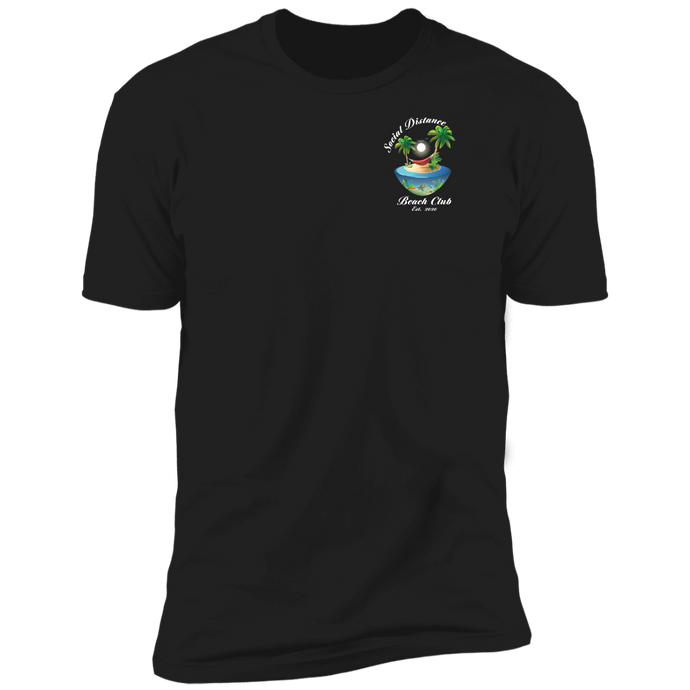 Social Distance Beach Club T-Shirt (white letters)