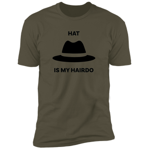 Hat Is My Hairdo Blk Fedora T-Shirt